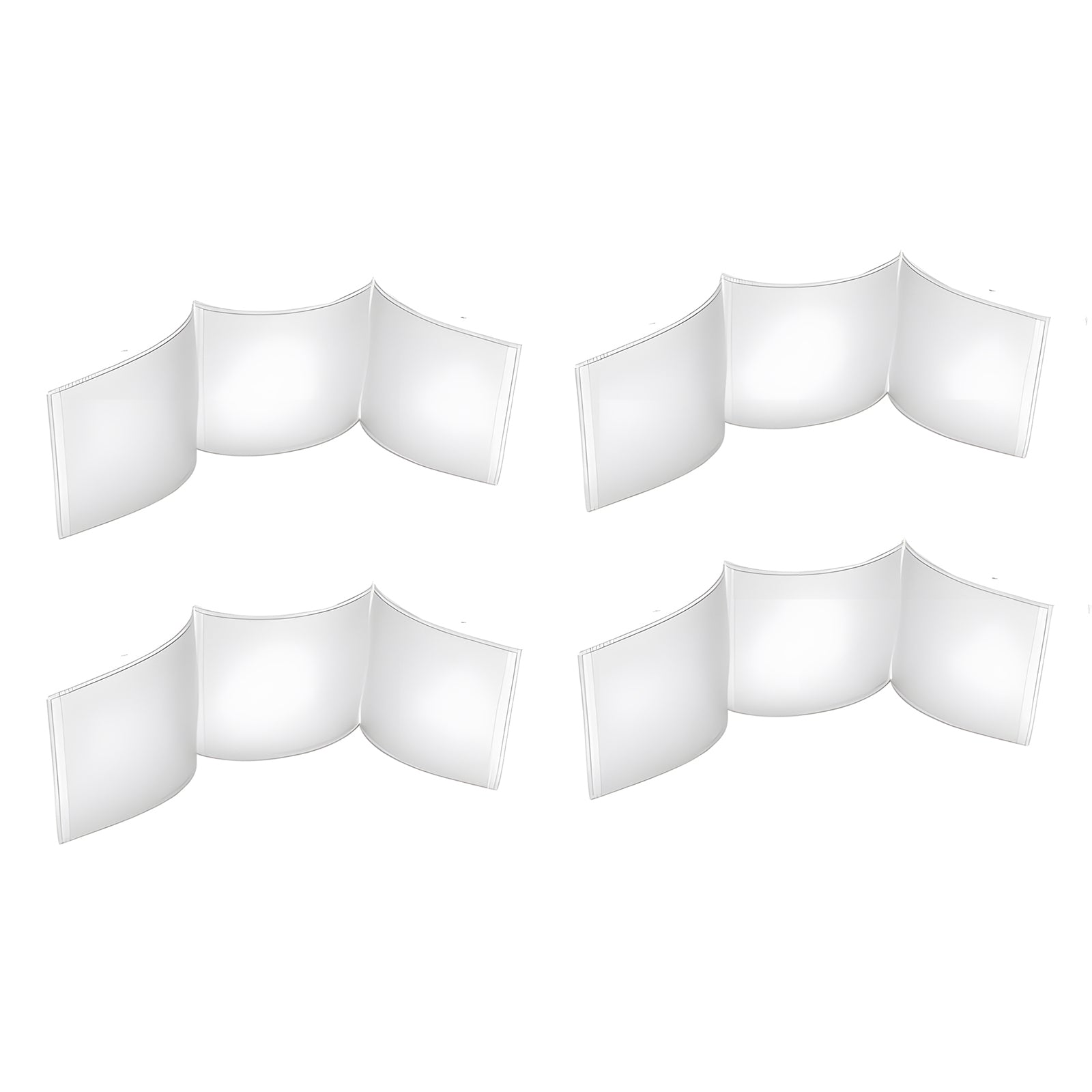 Mahjong Card Sleeve Holder – 4 Pack for Large Print Mahjong Cards
