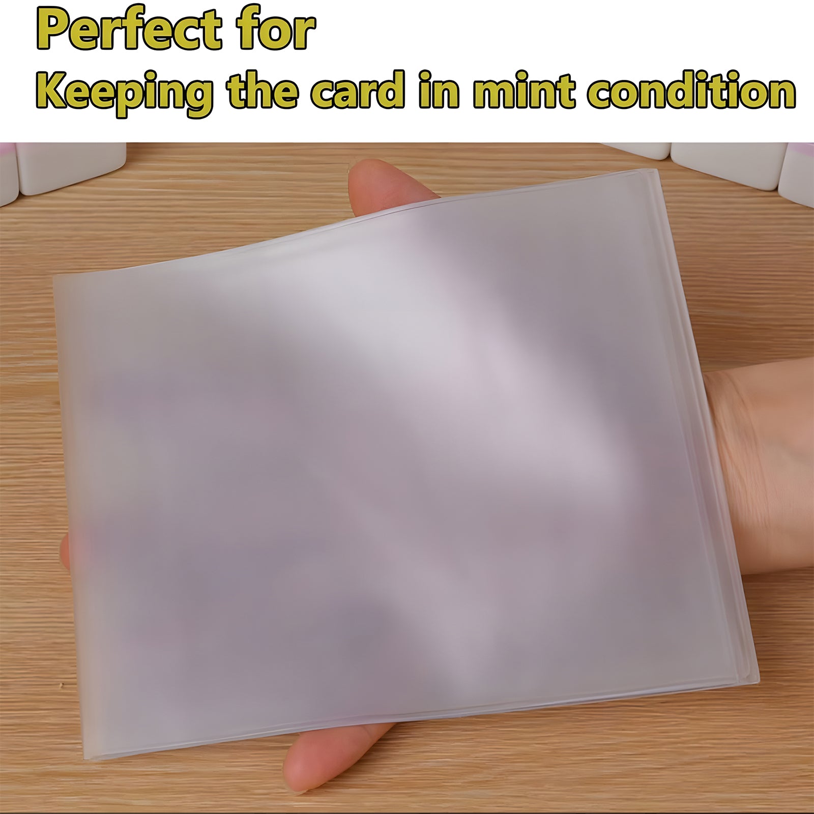 Mahjong card sleeve holder compatible with large print Mahjong cards