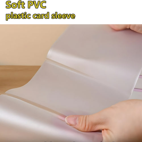 Soft PVC Mahjong card sleeve holder helps keep large print Mahjong cards in mint condition